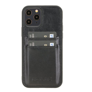 iPhone 12 Pro Max Telefoonhoesje Zwart Leer - Wyzer Horloges
