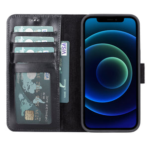 iPhone 13 Pro Magic Case - Telefoonhoesje Zwart Leer - Wyzer Horloges