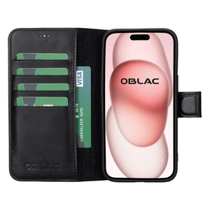 iPhone 15 Pro Telefoonhoesje Rustiek Zwart - Wyzer Horloges
